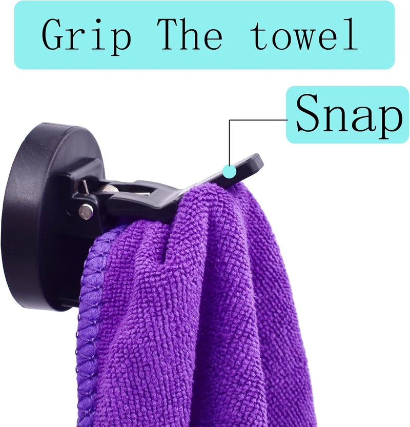 YYST Magnetic Towel Holder Towel Rack Towel Hook Hanger for Door, Refrigerator, Kitchen Stove, Oven, Dishwasher, Laundry Washing Machine- Kitten Proof (1, Black) - Image 5